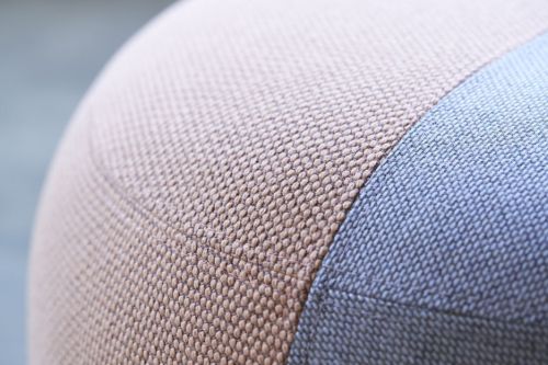 Warm Nordic Dainty Pouf Ø: 55 cm - Fresh Peach/Soft Violet