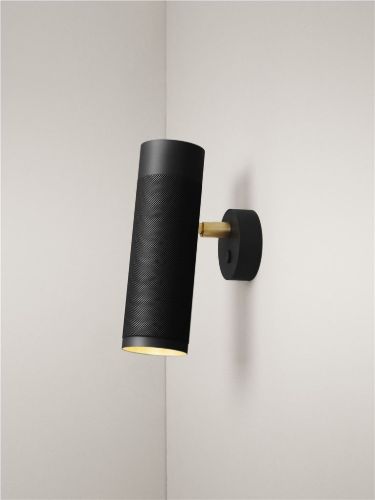 Thorup Copenhagen Patrone Væglampe H: 20 cm - Sortbruneret Messing