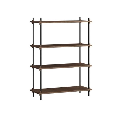 Moebe Shelving System Medium 115x86 cm - Smoked Oak/Black