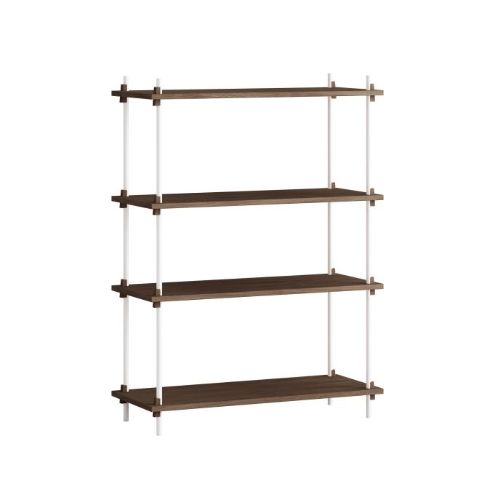 Moebe Shelving System Medium 115x86 cm - Smoked Oak/White