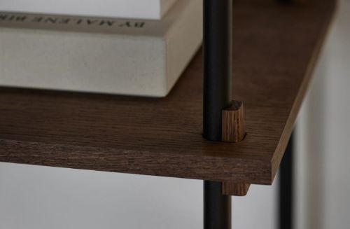 Moebe Shelving System 200x85 cm - Smoked Oak/Black