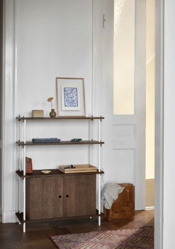 Moebe Shelving System S.65.1.B 65x85 cm - Smoked Oak/Black