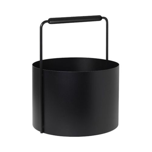 Blomus Ashi Firewood Basket Ø: 22 cm - Black