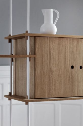 Moebe Shelving System S.65.1.B 65x85 cm - Oak/White