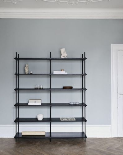 Moebe Shelving System S.65.2.B 65x162 cm - Black