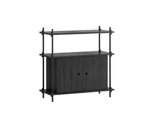 Moebe Shelving System S.85.1.B 85x85 cm - Black