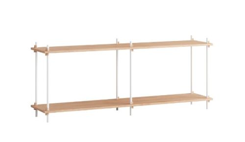 Moebe Shelving System S.65.2.B 65x162 cm - Oak/White