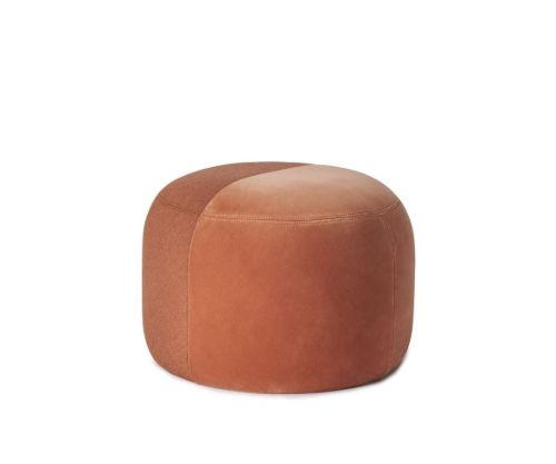 Warm Nordic Dainty Pouf Ø: 55 cm - Burnt Orange/Rusty Rose