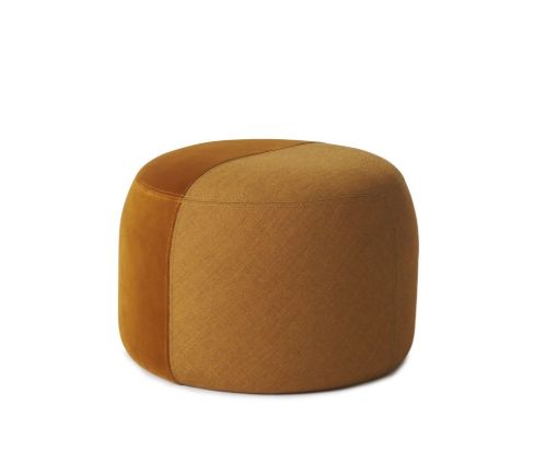 Warm Nordic Dainty Pouf Ø: 55 cm - Dark Ochre/Amber