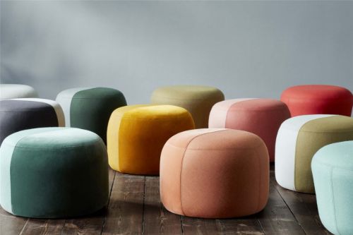 Warm Nordic Dainty Pouf Ø: 55 cm - Jade/Forest Green