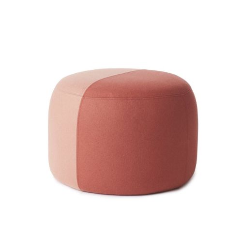 Warm Nordic Dainty Pouf Ø: 55 cm - Blush/Coral