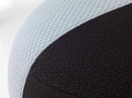 Warm Nordic Dainty Pouf Ø: 55 cm - Light Blue/Eggplant