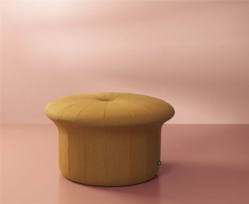 Warm Nordic Grace Pouf Ø: 77 cm - Dark Ochre