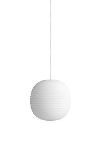 New Works Lantern Pendant Ø: 20 cm - Frosted White Opal Glass
