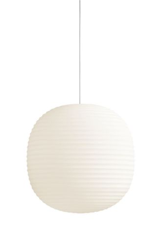 New Works Lantern Pendant Ø: 40 cm - Frosted White Opal Glass