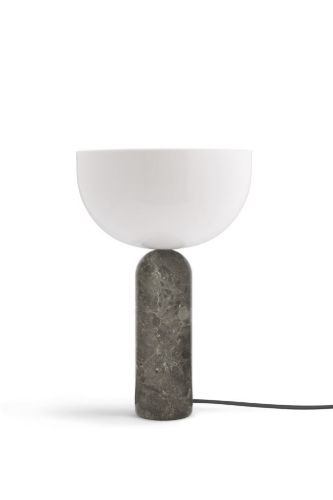 New Works Kizu Table Lamp Ø: 30 cm - Gris Du Marais / White Acrylic