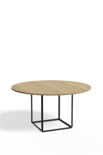New Works Florence Dining Table Ø: 145 cm - Natural Oak / Black
