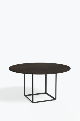 New Works Florence Dining Table Ø: 145 cm - Smoked Oak / Black