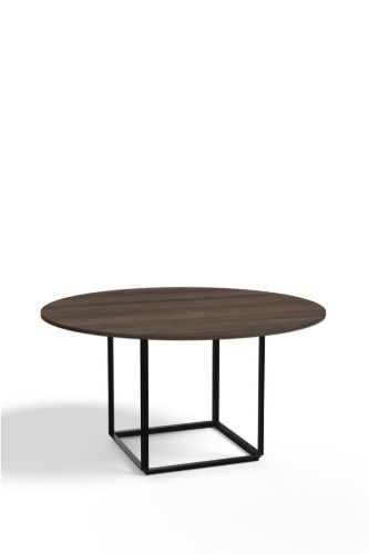 New Works Florence Dining Table Ø: 145 cm - Walnut / Black