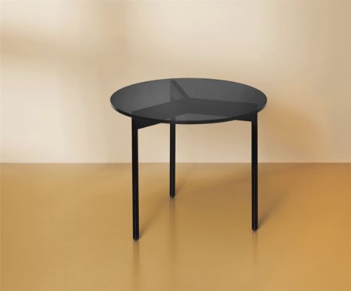 Warm Nordic From Above Bord Ø: 52 cm - Smoke Grey/Black Noir