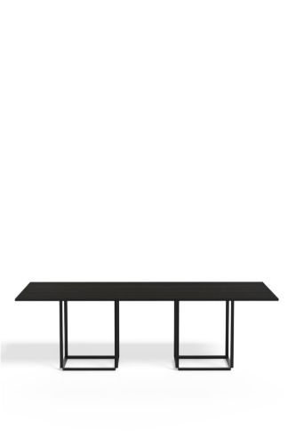 New Works Florence Dining Table Rectangular 110x240 cm - Black Stained Ash / Black