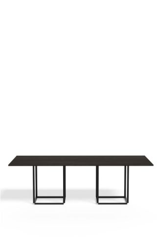 New Works Florence Dining Table Rectangular 110x240 cm - Smoked Oak / Black