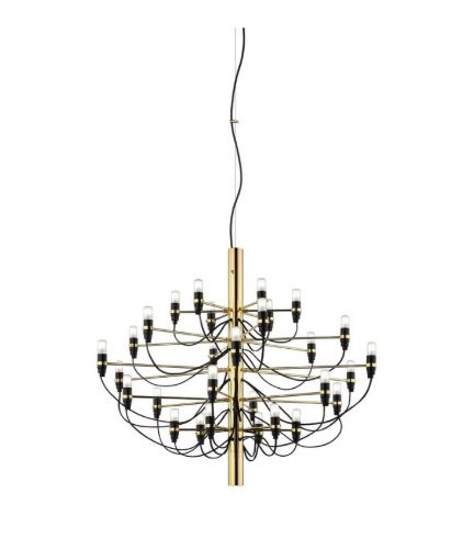 FLOS 2097/30 Lysekrone LED Ø: 88 cm - Messing/Klar Glas