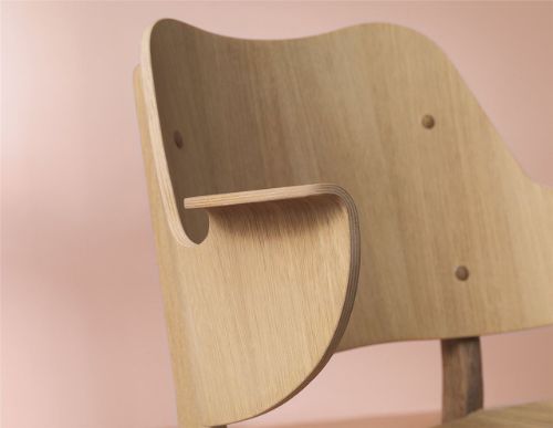 Warm Nordic Gesture Chair SH: 46 cm - Oak/Anthracite