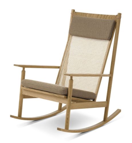 Warm Nordic Swing Rocking Chair H: 103 cm - Oak/Light Syrup