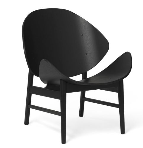 Warm Nordic The Orange Lounge Chair SH: 38 cm - Black