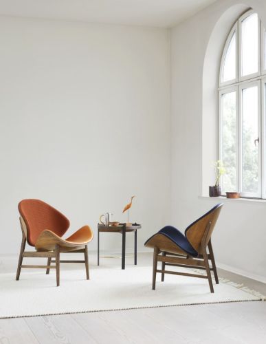 Warm Nordic The Orange Lounge Chair SH: 38 cm - Black