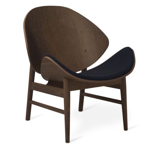Warm Nordic The Orange Lounge Chair SH: 38 cm - Smoked/Midnight Blue