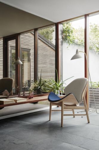 Warm Nordic The Orange Lounge Chair SH: 38 cm - Smoked/Grey