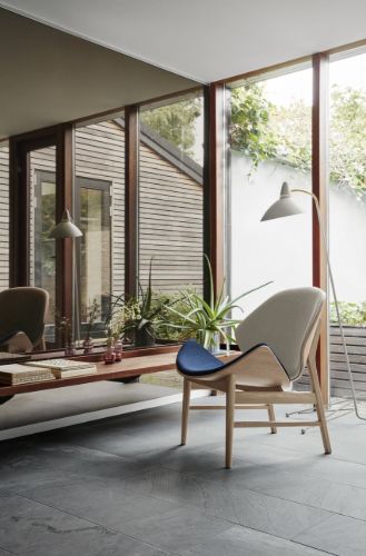 Warm Nordic The Orange Lounge Chair SH: 38 cm - Oak/Grey