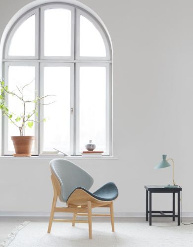 Warm Nordic The Orange Lounge Chair SH: 38 cm - Oak/Navy Blue