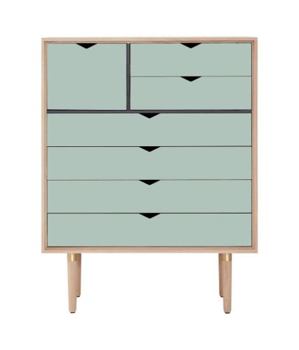 Andersen Furniture S8 Kommode 83x107 cm - Sæbebehandlet Eg/Ocean Grey
