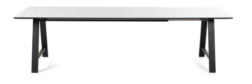 Andersen Furniture T1 Spisebord 220x95 cm med udtræk - Sort/Hvid