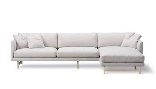 Fredericia Furniture 5625 Calmo 3 Pers. Sofa m. Chaiselong 80 L: 250 cm - Sunniva 717/Lakeret Eg