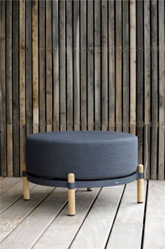 Mindo 107 Foot Stool Ø: 64 cm - Dark Grey