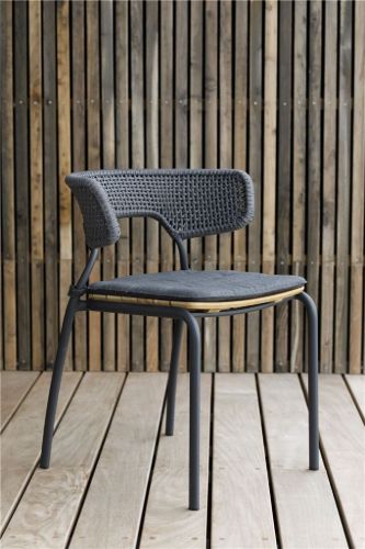 Mindo 101 Dining Chair Cushion 48x45 cm - Dark Grey