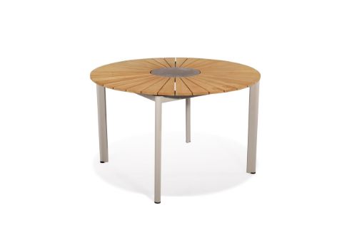 Mindo 101 Dining Table Ø: 120 cm - Light Grey