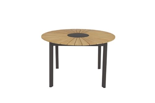 Mindo 101 Dining Table Ø: 120 cm - Dark Grey