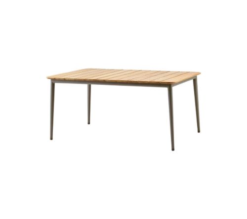 Cane-line Outdoor Core Spisebord 160x90 cm - Taupe Aluminium/Teak