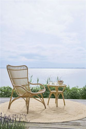 Sika-Design Tony Exterior Sidebord Ø: 50 cm - Natural