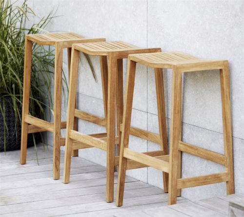Cane-line Outdoor Flip Barstol H: 65 cm - Teak