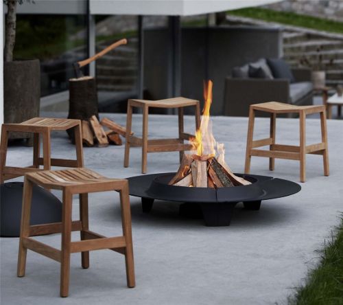 Cane-line Outdoor Flip Skammel H: 47 cm - Teak
