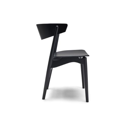 Sibast Furniture No 7 Dining SH: 45 cm - Sort Bøg/Træsæde