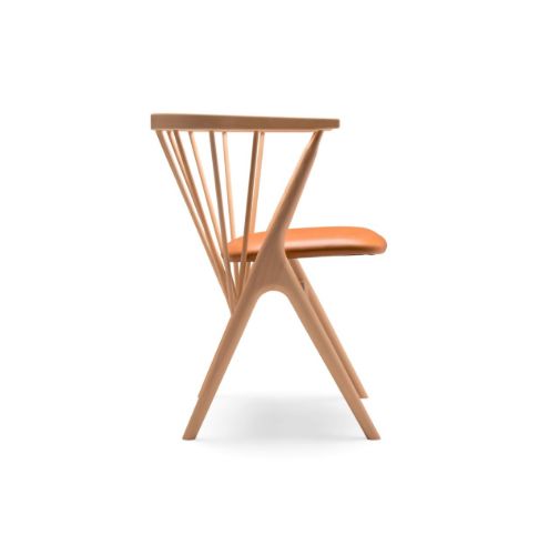 Sibast Furniture No 8 Dining SH: 45 cm - Hvidpigmenteret Bøg/Cognac