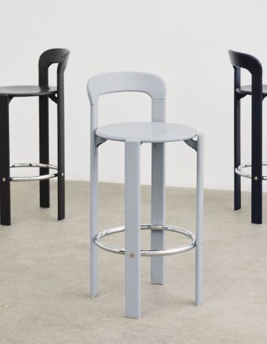 HAY Rey Bar Stool SH: 75 cm - Deep Black