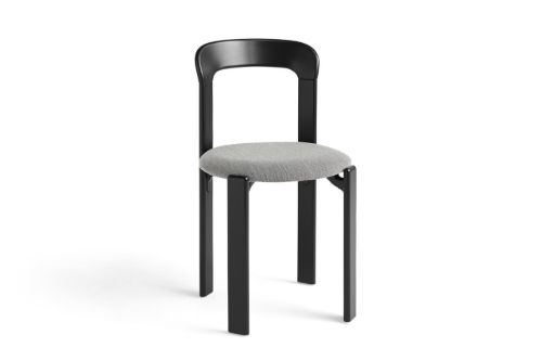 HAY Rey Chair Upholstery SH: 44 cm - Deep Black/Steelcut Trio 124